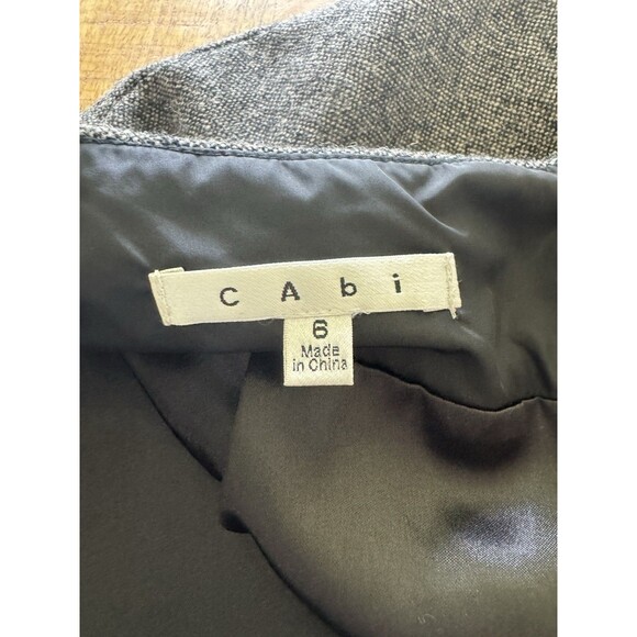 Cabi Women's Gray Wool Blend Tweed Pencil Skirt Lined Career Size 6 - Picture 6 of 10